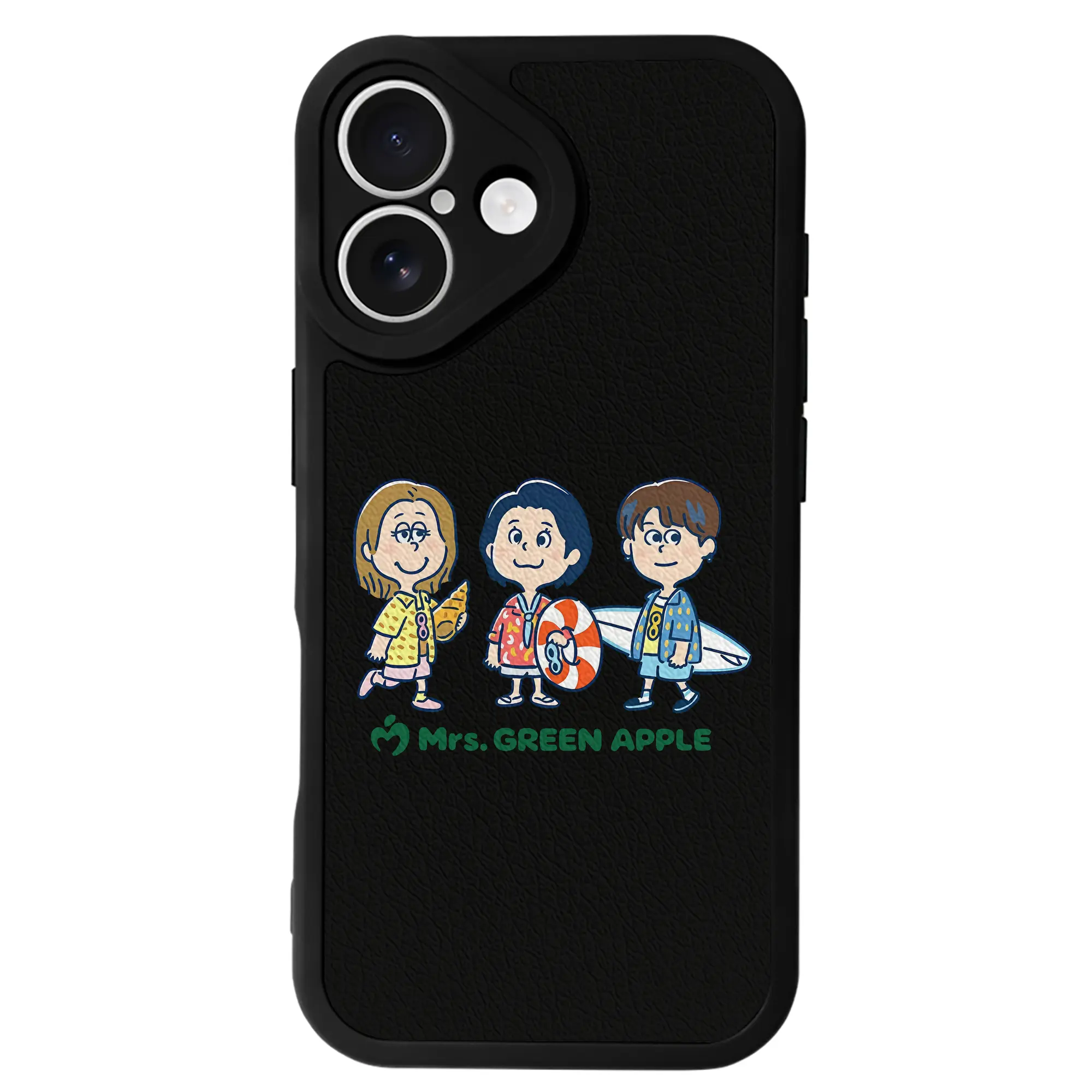 ミセス グリーン アップル グッズ - IPhone 16シリーズ対応 ・ シリコンスマホケース ・ レザー調 ・ 高精度フィット ・ 耐衝撃 ・ ワイヤレス充電対応 ・ 精密カット